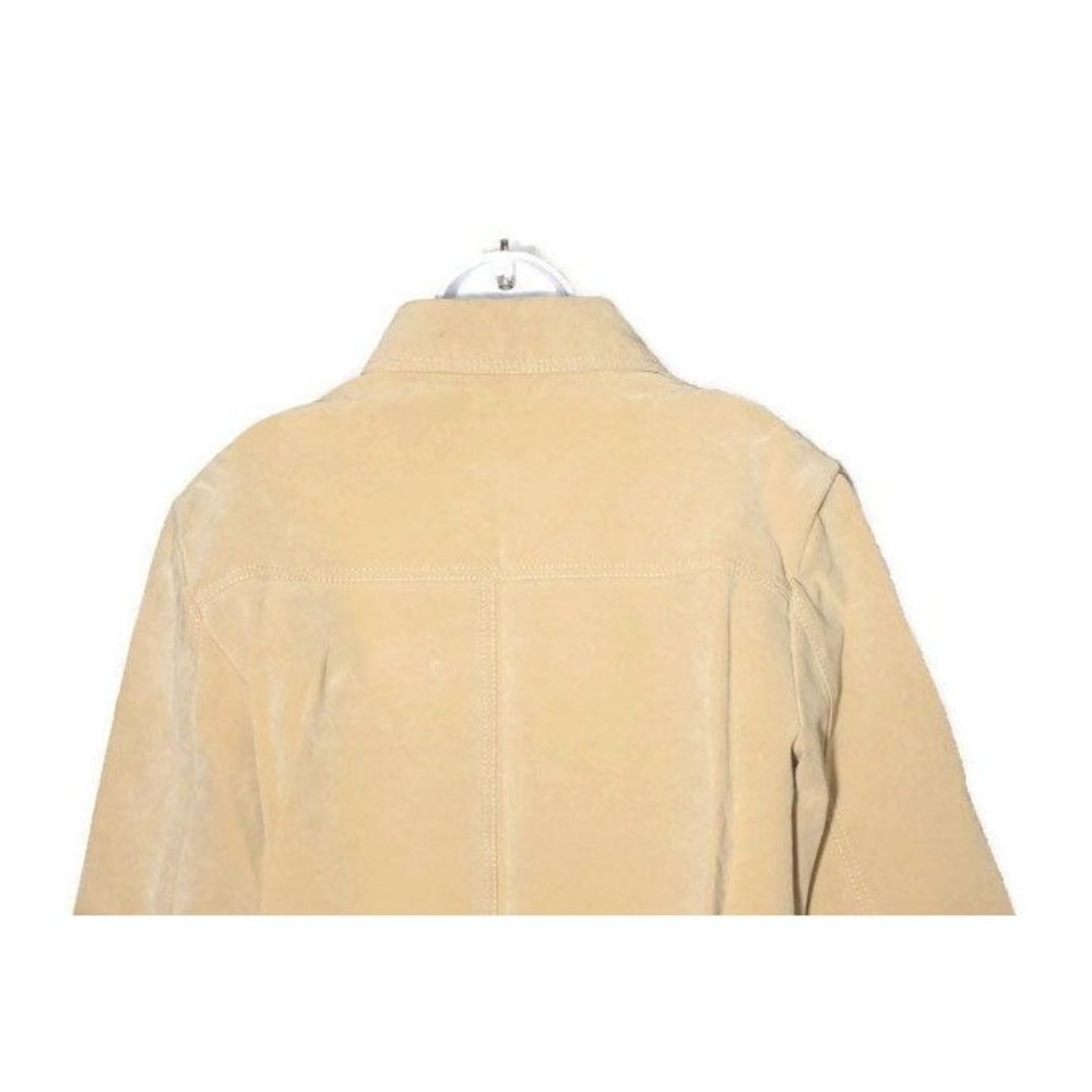 Vintage Pacific Trail Sportswear Coat Men's Size Large‎ PVC Suede Wood Buttons - Picture 4 of 10